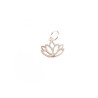 Pendentif lotus ajouré 11mm argent 925