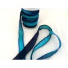 Ruban pure soie 15mm turquoise/ bleu x 0,50M
