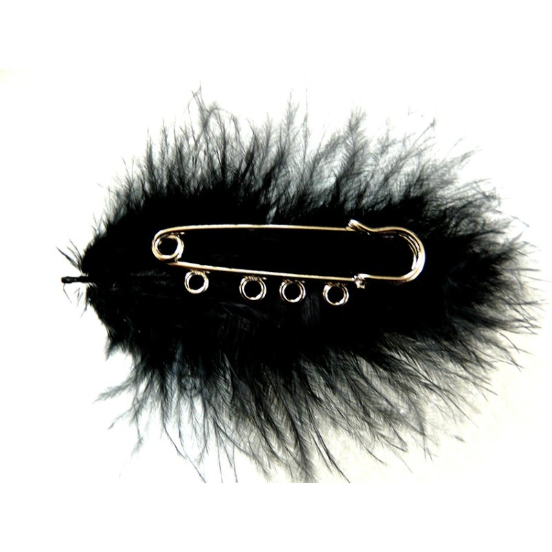 Epingle BROCHE  50mm  5anneaux ARGENT x1