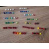 Celine Wojcik-Ensemble de 6 perles artisanales 8MM multicolores