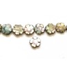 Fleur en nacre 10mm gris X 1