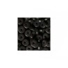 Rondelles heishi en céramique 6.5x2.3mm noir x25