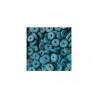 Rondelles céramique 6.5x2.3mm bleu délavé x25