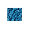 Rondelles céramique 6.5x2.3mm néon bleu x25