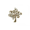 Pendentif Arbre de vie 41x37mm arabesques bronze x1