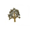 Pendentif Arbre de vie 42x36mm feuillage bronze x1