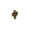 Breloque cactus 19x12mm bronze x1
