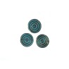 Palet vitrail spirale 18mm bleu x10