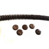 Rondelles en coco 10x3mm brun x15