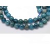 Perles en Apatite 6mm-Bleu
