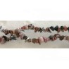 Pépites rhodonite 8x5mm rose mix x10cm
