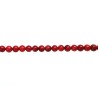Perles imitation corail 4mm rouge
