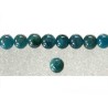Perles en Apatite 6mm-Bleu x15
