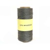 Fil de lin ciré pour bijoux micro macramé 0,7mm gris x5M