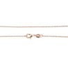 Chaîne laiton 46cm boules facettées 1mm doré rose X1