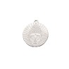 Médaille décor bouddha 20mm acier inox x1