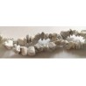 Pépites howlite vraie 4-12mm blanc noir x10cm