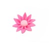 Fleur tournesol pâte polymère 30x12mm rose x1