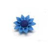 Fleur tournesol pâte polymère 30x12mm Bleu x1