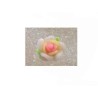 Rose en pâte polymère 10mm opale rose X 1