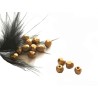 Facettes de Bohême 4mm mat metallic goldenrod X 50