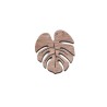 Pendentif bois feuille de monstéra 49x45mm x1