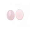 Cabochon ovale 18x13mm en quartz rose x1