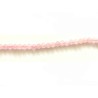 Perles facettées en quartz rose 3mm X 25
