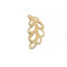 Pendentif feuille stylisée bois 47x22mm x1