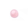 Cabochon rond 12mm en quartz rose x1