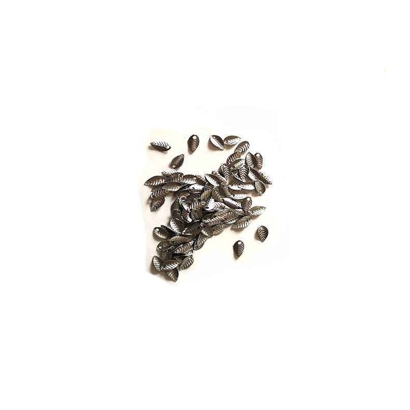 Sequin mini feuille 7x3,5mm acier inox 316 x 6