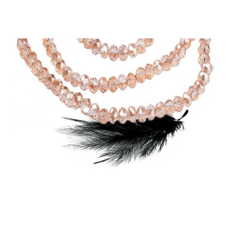 Abacus rondelle 4x3mm or pâle X20