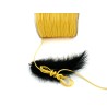 Cordon ciré tressé  JAUNE CITRON  1,5mm qualité supérieure X 3M