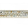 Amazonite 2mm naturelles facettées X1/2 rang