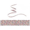 Cordon tissu liberty Floriana-Tangerine x 20cm