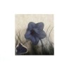 Fleur Acrylique 16X12mm bleu nuit X 4