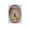 Cabochon pie en verre 40x30mm x1