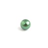 Ronde 10mm en verre vert prairie x 10