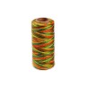 Fil ciré plat pour micro macramé 1MM  multicolore brazil X 5M