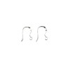 crochets d'oreilles 16mm argent 925x 1 paire