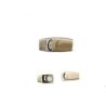 Fermoir magnétique sécurisé pour lacet 3mm étain argenté x1