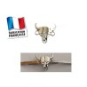 Intercalaire tête de taureau 21x20mm étain plaqué x1
