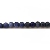 Perles en sodalite 4mm bleu X 20