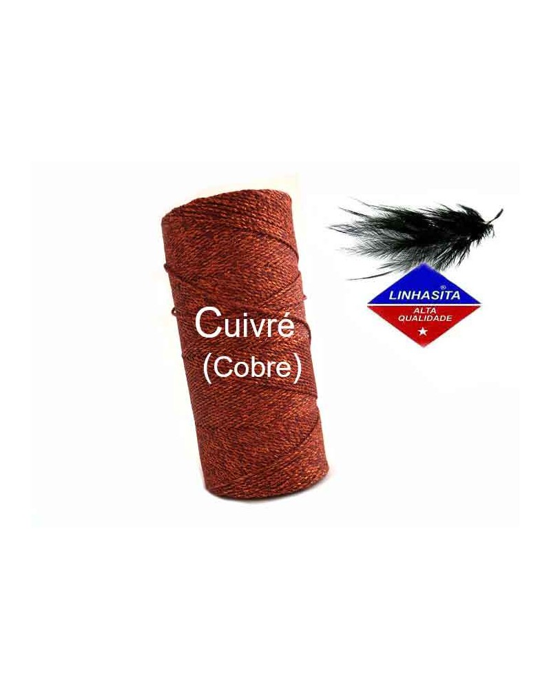 Fil ciré 1,2MM Linhasita cuivré (cobre)