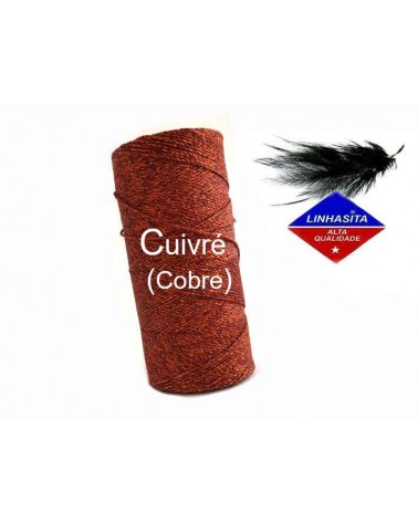 Fil ciré 1,2MM Linhasita cuivré (cobre)