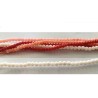 Perles en corail 3mm blanc x20