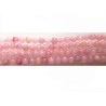 Perles en quartz rose 8mm nuancées X 10