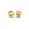 Boule 5mm laiton doré 18k x 10