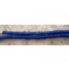 Perles heishi en verre recyclé 5mm bleu outremer
