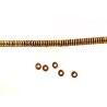 Rondelles artisanales d'afrique 5mm en bronze x 25